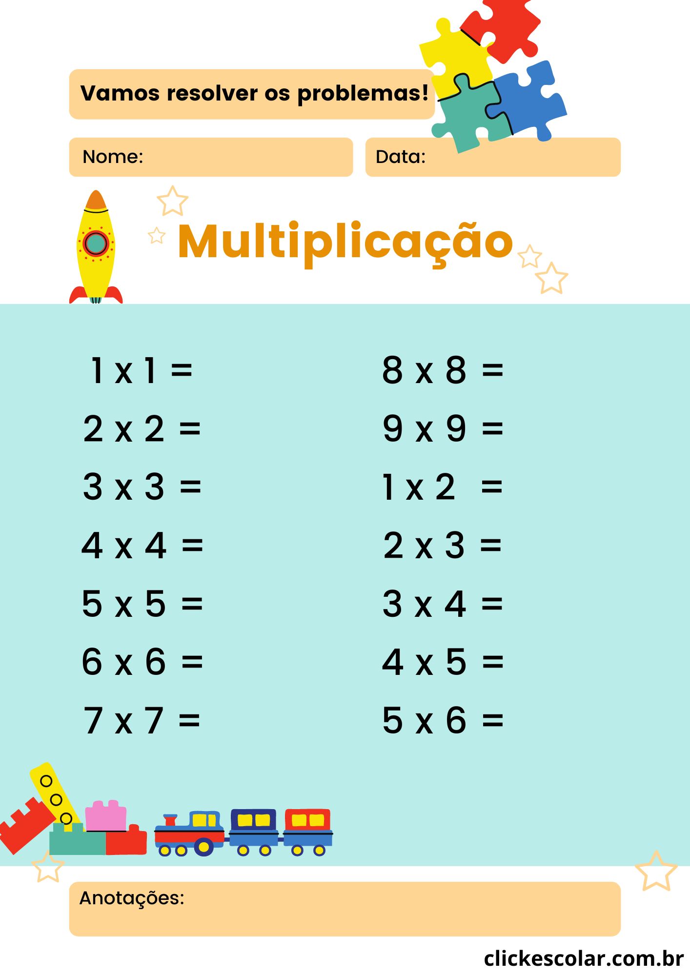 Problemas De Multiplica O Confira Atividades Prontas Click Escolar