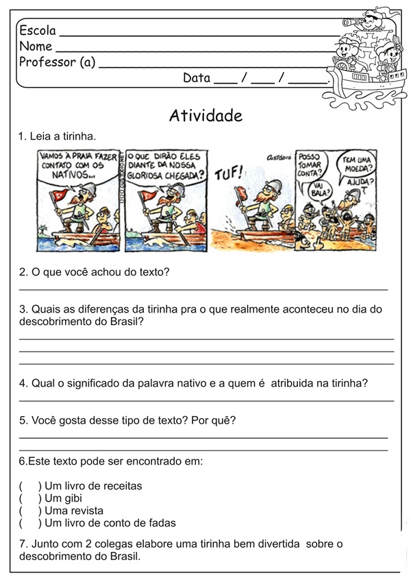 Atividade De História Para 2º Ano Click Escolar 8862